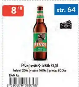 Qanto Pivoj světlý ležák nabídka