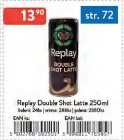 Qanto Replay Double Shot Latte nabídka