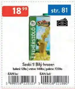 Qanto Szobi Bilý hrozen nabídka