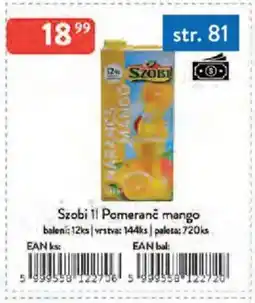 Qanto Szobi Pomeranč mango nabídka