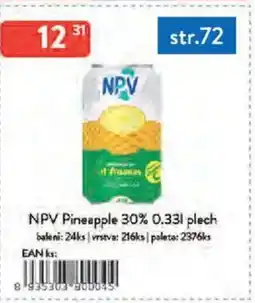 Qanto NPV Pineapple 30% plech nabídka