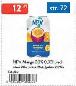 Qanto NPV Mango 30% plech nabídka
