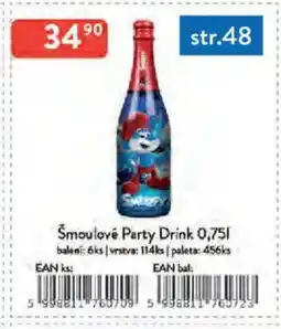 Qanto Šmoulové Party Drink nabídka