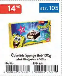 Qanto Čokoláda Sponge Bob nabídka