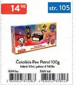 Qanto Čokoláda Paw Patrol nabídka