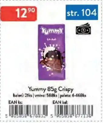 Qanto Yummy Crispy nabídka