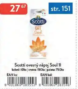 Qanto Scotti ovesný nápoj Soul nabídka