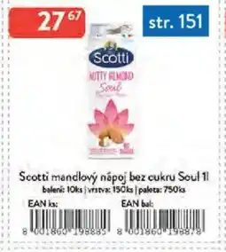Qanto Scotti mandlový nápoj bez cukru Soul nabídka
