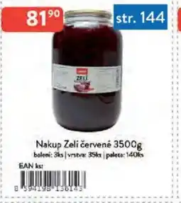 Qanto Nakup Zeli červené nabídka