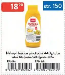 Qanto Nakup Hořčice plnotučná tuba nabídka