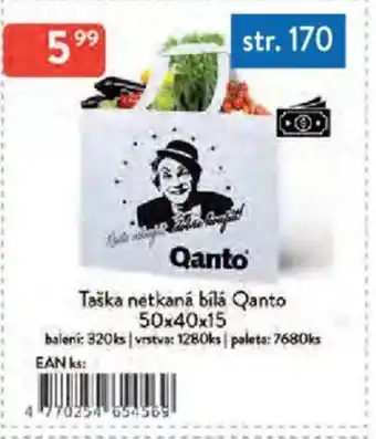 Qanto Taška netkaná bílá Qanto nabídka