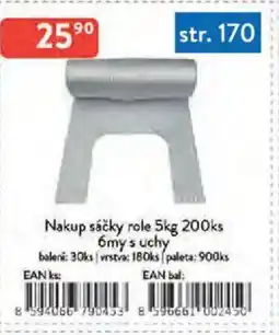 Qanto Nakup sáčky role 200ks 6my s uchy nabídka