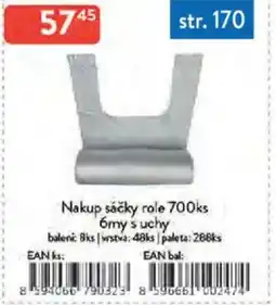 Qanto Nakup sáčky role 700ks 6my s uchy nabídka