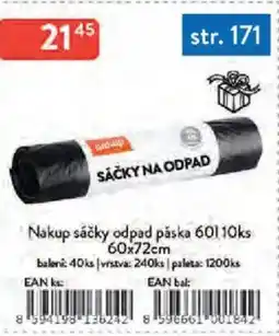 Qanto Nakup sáčky odpad páska 60 l 10ks nabídka