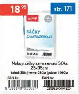Qanto Nakup sáčky zamrazovací 50ks nabídka