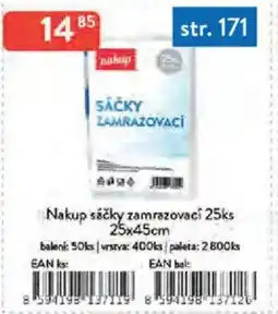 Qanto Nakup sáčky zamrazovací 25ks nabídka