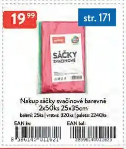 Qanto Nakup sáčky svačinové barevné 2x50ks nabídka