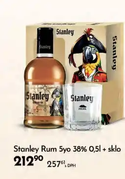 Qanto Stanley Rum 5yo 38% + sklo nabídka
