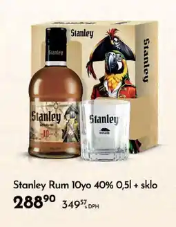 Qanto Stanley Rum 10yo 40% + sklo nabídka
