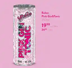 Qanto Bubee Pink Gin & Tonic nabídka