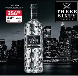 Qanto Three Sixty original vodka 37,5% nabídka