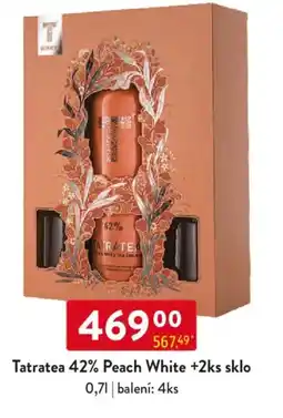 Qanto Tatratea 42% Peach White +2ks sklo nabídka