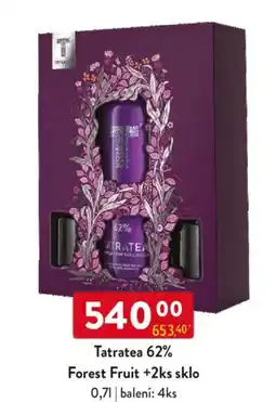 Qanto Tatratea 62% Forest Fruit +2ks sklo nabídka