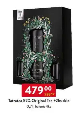 Qanto Tatratea 52% Original Tea +2ks sklo nabídka