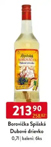 Qanto Borovička Spišská Dubové drievko nabídka