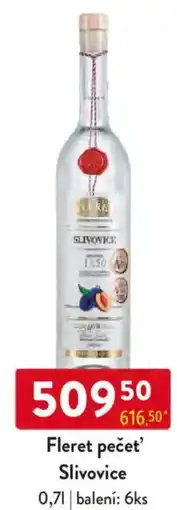 Qanto Fleret pečeť❜ Slivovice nabídka