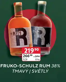 Qanto Fruko-schulz rum 38% nabídka