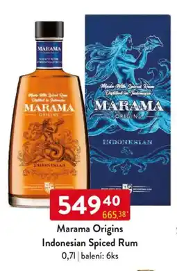 Qanto Marama Origins Indonesian Spiced Rum nabídka