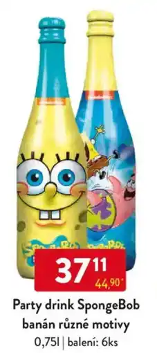 Qanto Party drink SpongeBob banán nabídka
