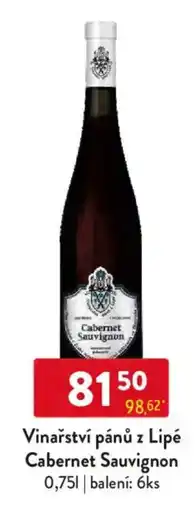 Qanto Vinařství pánů z Lipé Cabernet Sauvignon nabídka