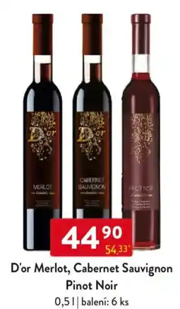 Qanto D'or Merlot, Cabernet Sauvignon Pinot Noir nabídka