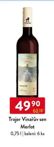 Qanto Trojer Vinařův sen Merlot nabídka