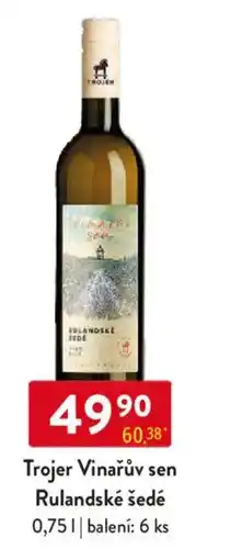 Qanto Trojer Vinařův sen Rulandské šedé nabídka