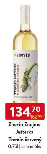 Qanto Znovín Znojmo Ještěrka Tramín červený nabídka
