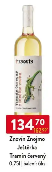Qanto Znovín Znojmo Ještěrka Tramín červený nabídka