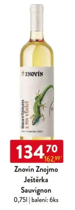 Qanto Znovín Znojmo Ještěrka Sauvignon nabídka