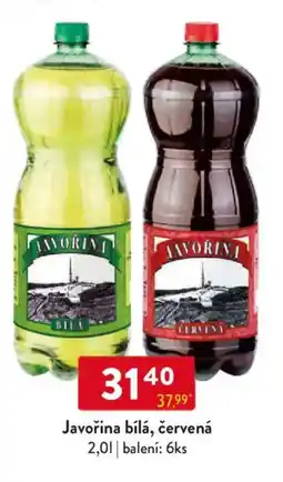 Qanto Javořina bílá, červená nabídka