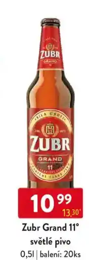 Qanto Zubr Grand 11° světlé pivo nabídka