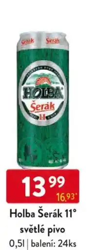 Qanto Holba Šerák 11° světlé pivo nabídka