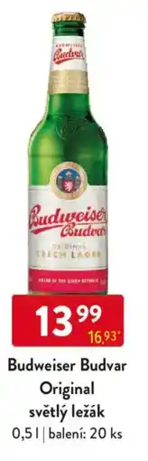 Qanto Budweiser Budvar Original světlý ležák nabídka