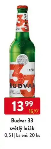 Qanto Budvar 33 světlý ležák nabídka