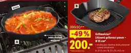 Lidl Litinová grilovací pánev 25 cm nabídka
