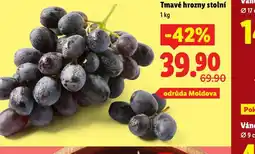 Lidl Tmavé hrozny stolní nabídka