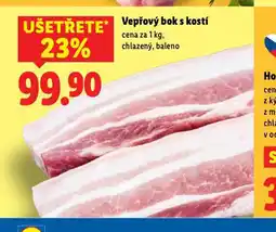 Lidl Vepřový bok s kostí nabídka