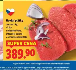 Lidl Hovězí plátky nabídka