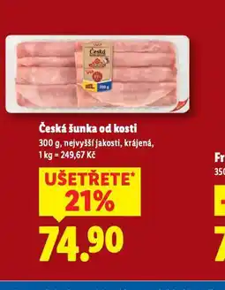 Lidl Česká šunka od kosti nabídka